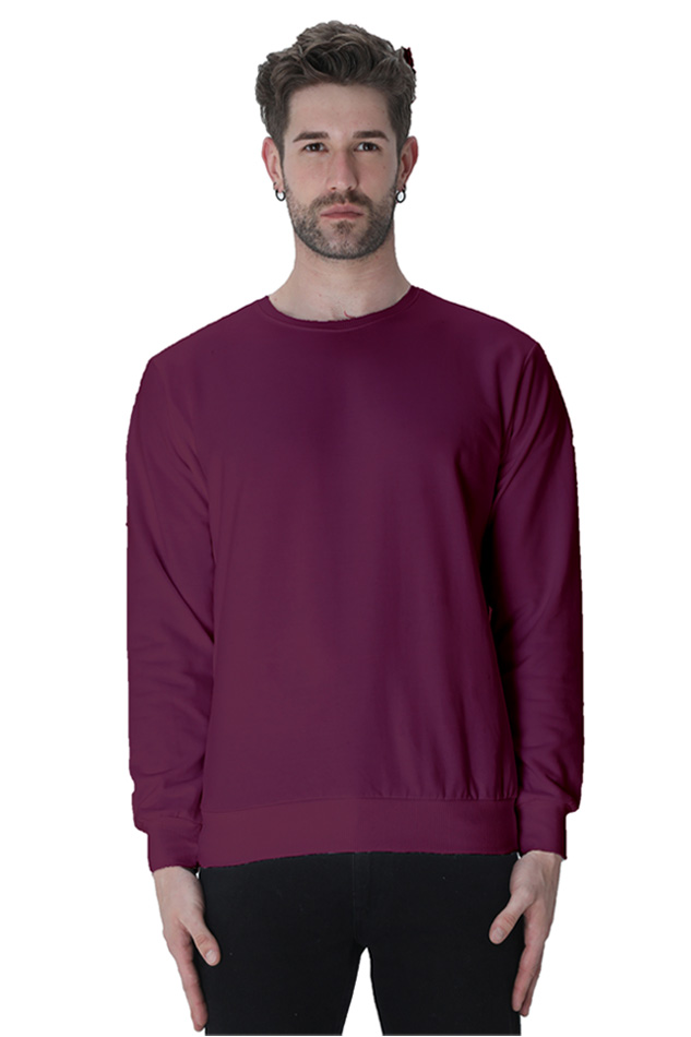 Classic Comfort: Unisex Plain Sweatshirt