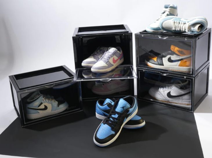 Sneaker Shoe Storage Box with Magnetic Closure