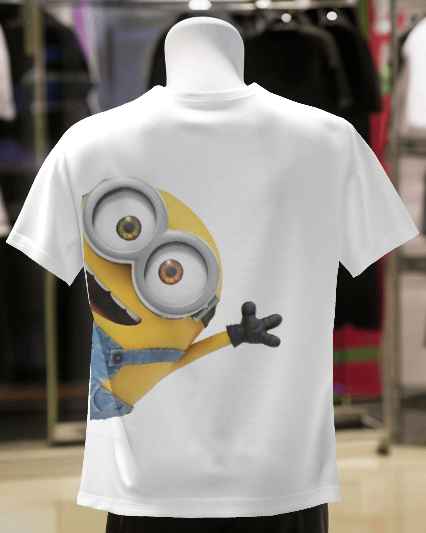 Minion & Teddy Duo Despicable Cuteness drop-shoulder T-shirt