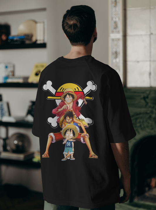 Monkey D. Luffy Pirate King Drop Shoulder T-Shirt