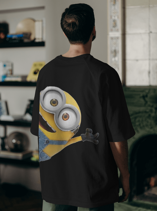 Minion & Teddy Duo Despicable Cuteness drop-shoulder T-shirt