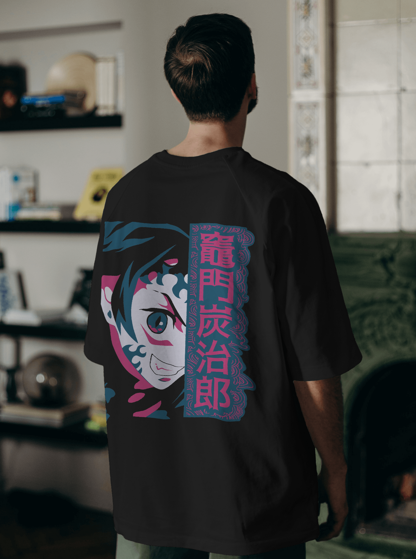 Eyes of Compassion Tanjiro's Vision Demon Slayer Drop Shoulder T-shirt