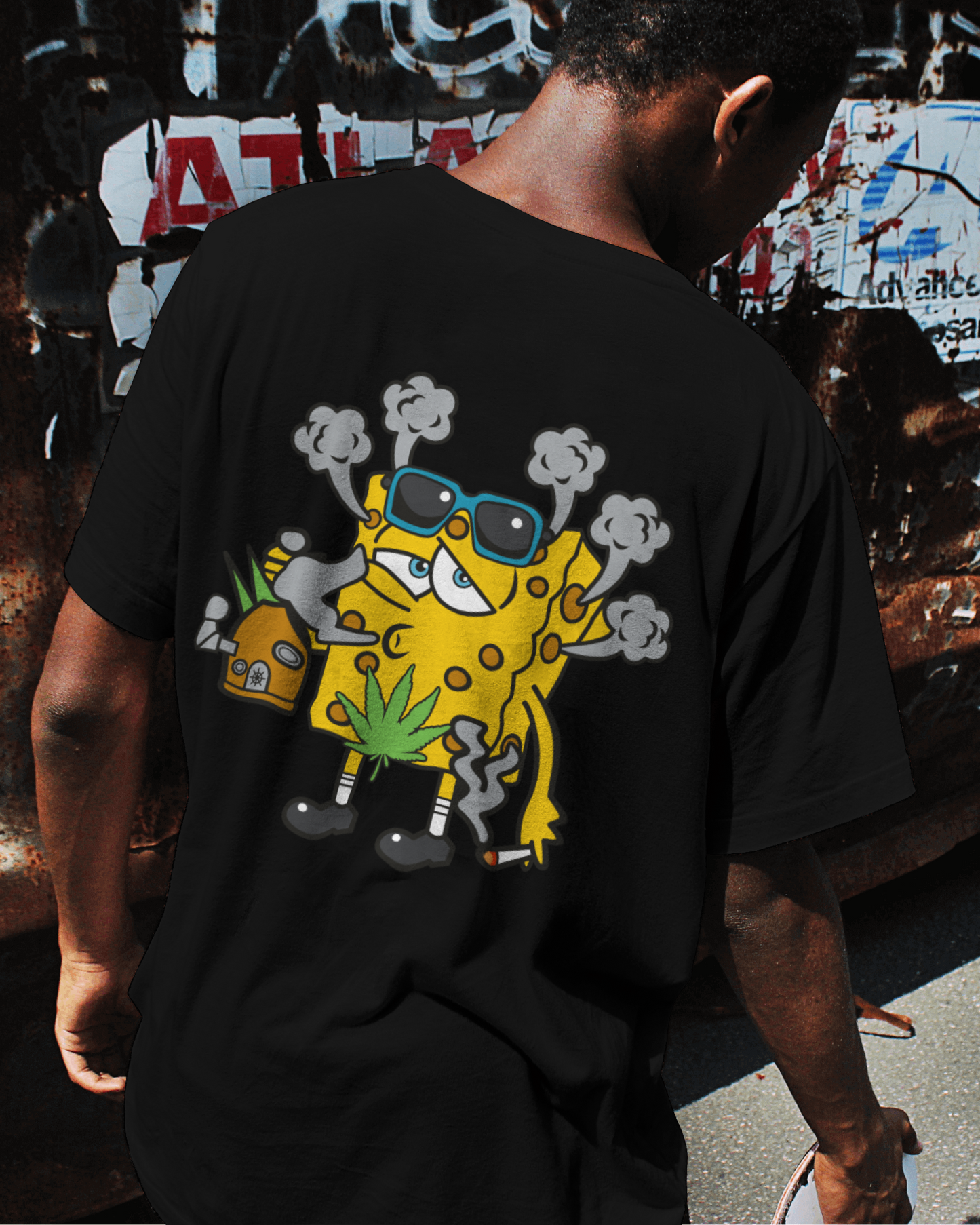 SpongeBob's Nature Bliss Drop shoulder T-shirt