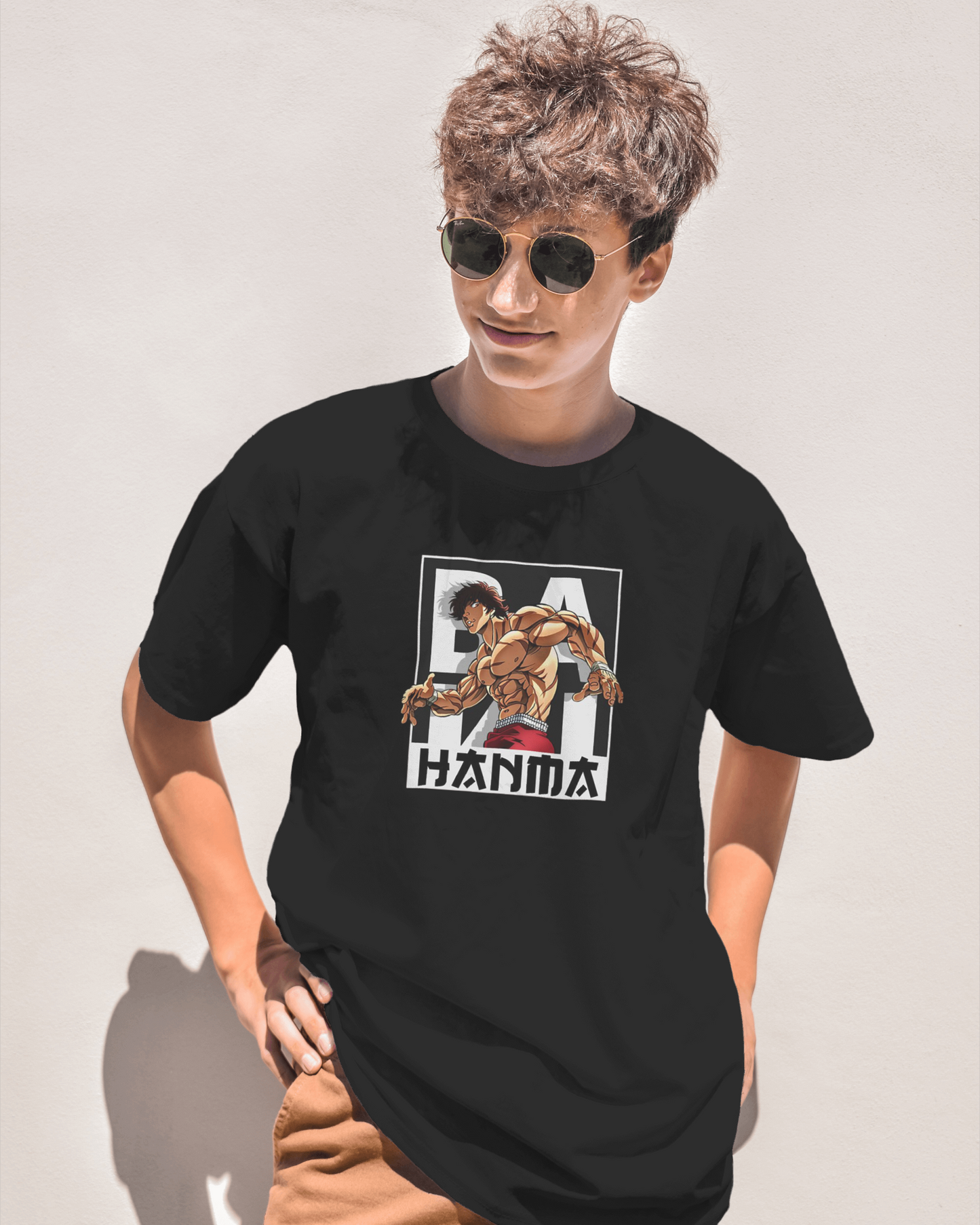 Baki Hanma Signature Style Unleash Your Inner Baki Drop Shoulder T-shirt.