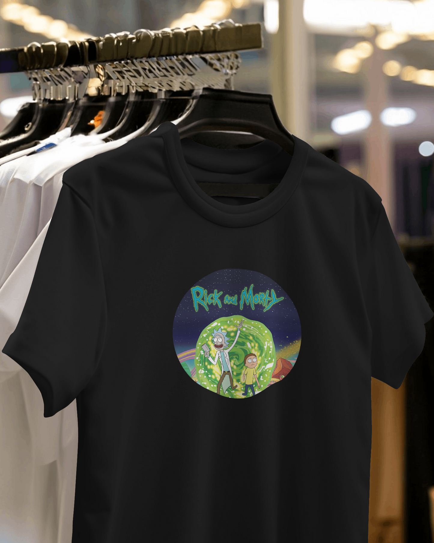 Adventures Rick and Morty Dropping Shoulders T-Shirt